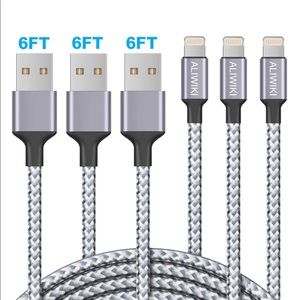 iPhone charger lighting cable 6ft extra long Nylon